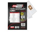 Awtools Set Di 5 Sacchetti In Microfibra Um1, Gas35/Vc3011L/Vc3510L/Vc3511L