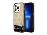 Guess Guhcp14Llc4Psgk Custodia Rigida Per Iphone 14 Pro 6.1Czarny/Nero Liquid Glitter 4G Transculent
