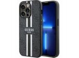 Guess Guhmp14Lp4Rpsk Custodia Rigida Per Iphone 14 Pro 6.1 Czarny/Nero 4G A Righe Stampate Magsafe