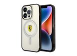 Ferrari Fehmp14Lurkt Custodia Rigida Iphone 14 Pro 6.1 Trasparente/Trasparente Outline Magsafe