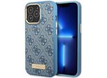 Guess Guhmp14Lu4Gprb Iphone 14 Pro 6.1 Niebieski/Blu Custodia Rigida 4G Logo Piastra Magsafe