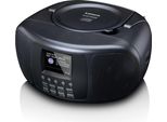Lenco SCD-6000BK - Radio Internet Portatile Con Dab+/Fm, Bluetooth®, Lettore Cd E Ampio Display A Colori Lcd - Nero