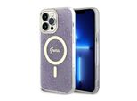 Guess Guhmp14Xh4Stu Custodia Rigida 4G Magsafe Per Iphone 14 Pro Max6.7 Purpurowy/Purple