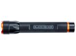 Black+Decker Torcia Led 110 Lumen - 3W - 100M Di Portata - 3 Modalità Di Luce: Alta, Bassa, Pulsante - Nero/Arancione