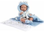 Llorens Baby Doll Nico Blu Con Coperta 40 Cm