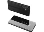 Custodia Clear View Per Samsung Galaxy A24 4G Cover Con Flap Nero
