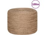Vidaxl Corda Di Iuta 100 M Di Lunghezza 8 Mm Di Spessore