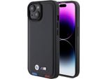 Bmw Bmhcp15S22Ptdk Iphone 15 / 14 / 13 6.1 Czarny / Nero Pelle Timbro Tricolore
