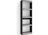 Libreria Scaffale, 60X25X186Cm, Soggiorno, Ufficio, Per Libri, Cemento