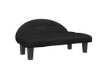 Vidaxl Letto Per Cani Nero 70X52X30 Cm In Velluto