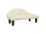 Vidaxl Letto Per Cani Crema 70X52X30 Cm In Velluto