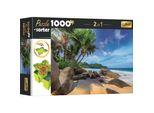 Trefl Puzzle 2In1 Della Spiaggia Esotica 1000 Pezzi