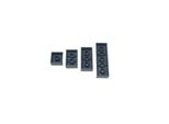 Mattoncini Lego® A Due File Grigio Scuro Nuovo! Quantità 250X - Ogni Mix Assemblato Singolarmente