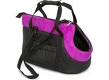 Borsa Da Trasporto Leggera Per Cani R1 - Morbida Imbottitura, Lavabile, Con Maniglia Per Il Trasporto, Nera