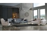 Set Di Divani 3+3+1 In Legno Soggiorno Divano Moderno Tessuto Nuovo Completo