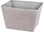 Homestyling Contenitore 39X30X24 Cm Tessile Grigio Ko-101001710Seduta