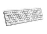 Logitech Mx Keys S - Senza Fili - Rf Senza Fili + Bluetooth - Interruttore A Forbice - Qwerty - Led - Alluminio - Bianco