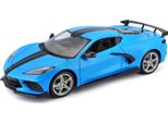 Maisto - 2020 Chevrolet Corvette Stingray Coupé (Ala Alta), Modrá, 1:18