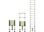 Yuenfong Scala Telescopica 4,4 M Scala In Alluminio Scala Antiscivolo In Alluminio Scala A Spinta Scala A Pioli Scala Di Prolunga Scala Multiuso Portata Massima 150 Kg