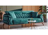 Lusso Divano Chesterfield 3 Posti Di Design Divano Imbottito Divano Tessile Nuovo