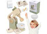 Viga Polarb Miscelatore Da Cucina In Legno Verde + Accessori