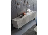 Cassettiera Moderna Grigia Base Credenza Con Spazio Di Archiviazione Stile