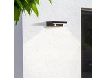 Brillante Applique Solare Nera Per Esterni Barker | Incl. Rilevatore Di Movimento | 3W 430Lm 4000K | Plastica
