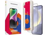 Samsung Galaxy S24 Plus, Samsung Galaxy S25 Plus Pellicola Protettiva: Accezz Gehard Glas Full Cover Screenprotector Metapplicator - Trasparente