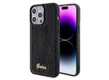 Guess Guhcp15Xpsfdgsk Iphone 15 Pro Max 6,7 Czarny/Nero Custodia Rigida Sequin Script Metallo