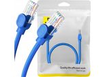 Baseus Cavo Di Rete Ethernet Rj45, Cat.6, 0,5M (Blu)