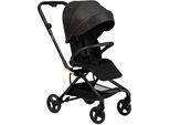 Momi Adelle Passeggino - Sedile Girevole A 360°, Leggero, 4 Ruote Ammortizzate - Nero/Rosso
