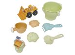 Woopie Green Set Di Sabbia In Secchio 7 Pz. Materiale Biodegradabile