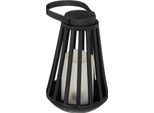 Lanterna Solare Brit, Effetto Fiamma, Altezza 21,5 Cm