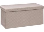 Panca Imbottita Con Vano Portaoggetti, Velluto, 76 X 38 X 38 Cm