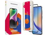 Samsung Galaxy A55 Screenprotector: Accezz Gehard Glas Full Cover Screenprotector Metapplicator - Trasparente