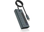 Icy Box IB-HUB1457-C31 Hub A 7 Porte Icybox Hub Usb 3.2 Gen 2 Type-C Al Dettaglio