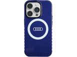 Audi Iml Big Logo Magsafe Custodia Iphone 14 Pro 6.1 Niebieski/Blu Navy Custodia Rigida Au-Imlmip14P-Q5/D2-Be