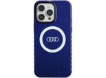 Audi Iml Big Logo Magsafe Custodia Iphone 14 Pro Max 6.7 Niebieski/Blu Marino Custodia Rigida Au-Imlmip14Pm-Q5/D2-Be