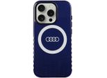 Audi Iml Big Logo Magsafe Custodia Iphone 15 Pro 6.1 Niebieski/Blu Navy Custodia Rigida Au-Imlmip15P-Q5/D2-Be