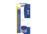 Eberhard Faber 510096 Set Di Matite Eberhard Faber Tri Winner, 2B, Blu, 3 Pezzi