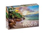 Enjoy Puzzle Spiagge Delle Seychelles Al Tramonto 1000 Pezzi