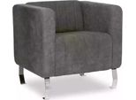 Poltrona Grigia Arredo Moderno Design Studio Nuovo Ufficio Tessile