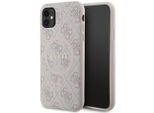 Guess Guhmn61G4Gfrp Iphone 11 6.1 / Xr RóżOwy/Rosa Custodia Rigida 4G Collezione Pelle Metallo Logo Magsafe