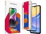 Samsung Galaxy A15 Screenprotector: Accezz Gehard Glas Full Cover Screenprotector Metapplicator - Transparent