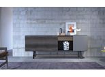 Credenza Credenza In Legno Armadio Sala Da Pranzo Moderno Nero
