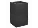 Vaso Per Piante Eda Graphit Up Squared Antracite Plastica 29,5 X 29,5 X 49,5 Cm