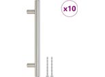 Vidaxl Maniglie Per Mobili 10 Pezzi Argento 128 Mm Acciaio Inox