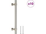 Vidaxl Maniglie Per Mobili 10 Pezzi Argento 128 Mm Acciaio Inox