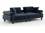 Divano 2 Posti Divano Imbottito Design Tessile Blu Divani Moderni Lusso