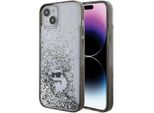 Karl Lagerfeld Klhcp15Mlkcnsk Custodia Rigida Trasparente Per Iphone 15 Plus / 14 Plus 6.7 Liquid Glitter Choupette